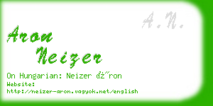 aron neizer business card